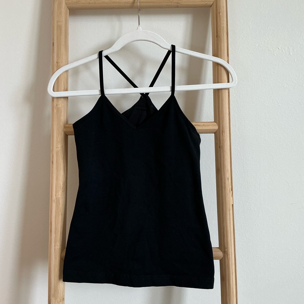 Hard Tail vneck black yoga top size XS Purchased